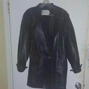 Women's Black Leather Jacket